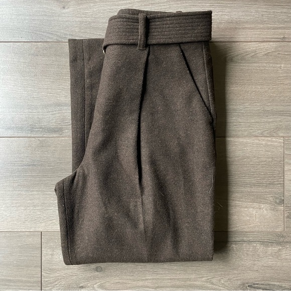 Aritzia Wilfred Le Fou Wool Pants in Brown - Picture 8 of 9